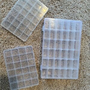 Clear Plastic Storage Organizer Set